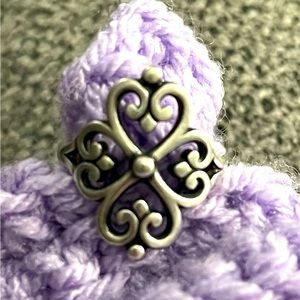 James Avery Adorned Hearts Ring